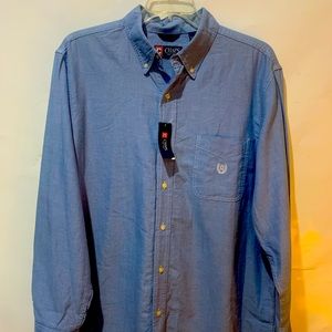 New with tags, men’s long sleeve, button-down, chaps shirt